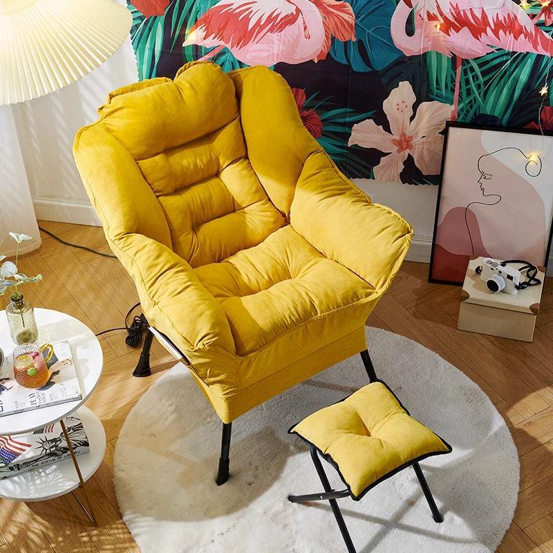 Nordic Adult Recliner Rocking Chair for Living Room, Balcony, or Bedroom
