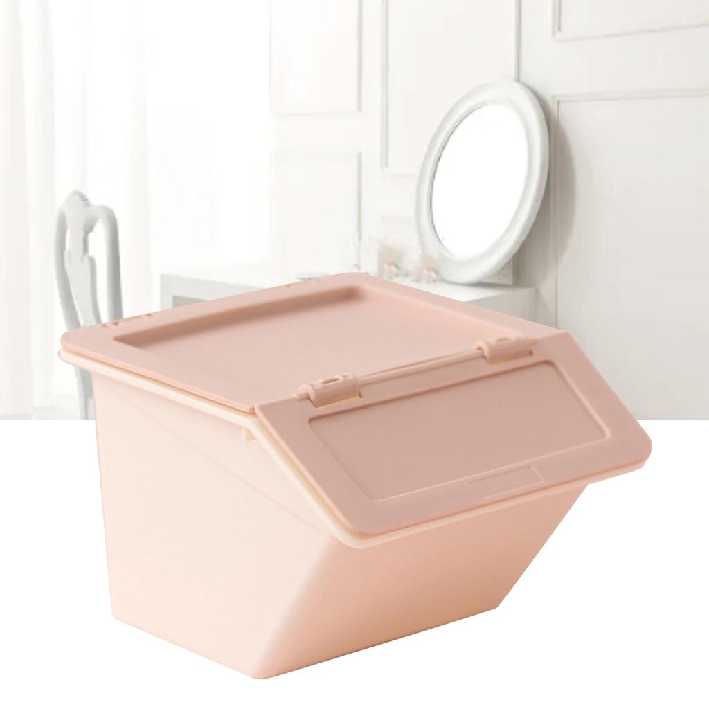 Miniaturowe pudełko do przechowywania na biurko, plastikowe, składane, śliczne, miniaturowe organizery na biurko z klapką na przybory piśmiennicze