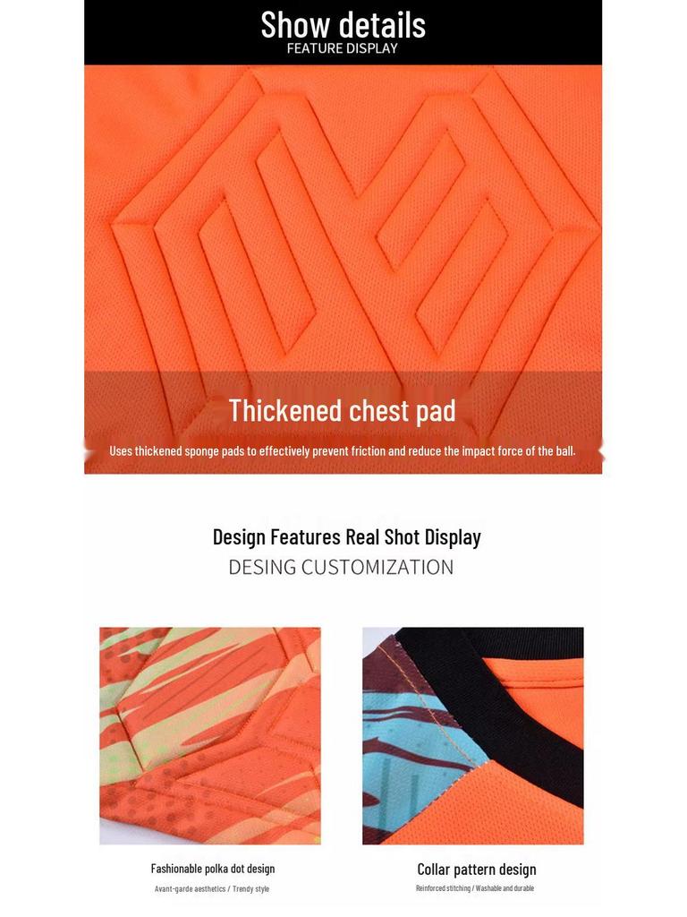 Anti-collision Goalkeeper Training Set: Long Sleeve Football Uniform for Adults and Children