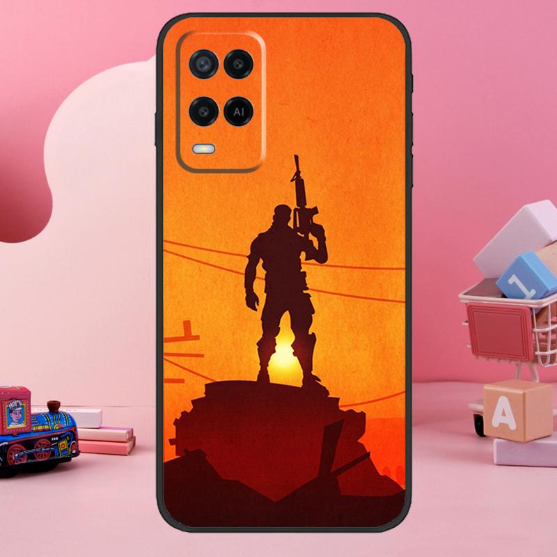 Camo military Army Case For Oppo A5 Pro A15 A17 A57 A77 A18 A38 A58 A78 A98 A94 A74 A54 A16 A76 A96 A40 A60 A80