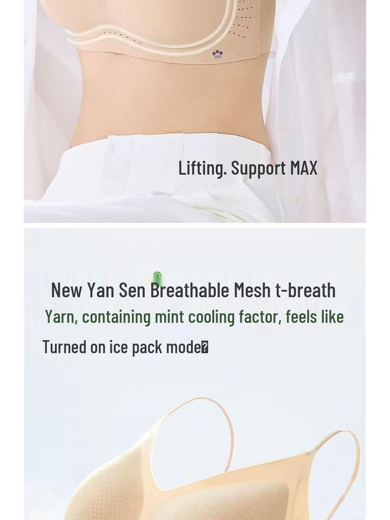 Wu Xuanyi-Inspired HelloSunn Breathable Cotton T-Shirt Bra