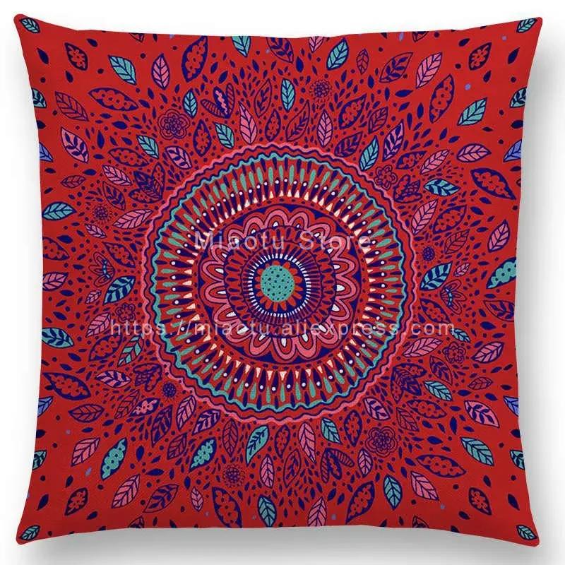 

Новый Красивый Лист Цветок Великолепный Цветочный Дудл Красочный Пейсли Декоративный Узор Мандалы Наволочка Чехол для Подушки 66x66cm золотистый