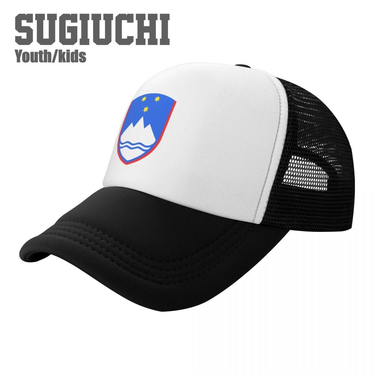 

Kids Mesh Cap Hat Slovenia Emblem Baseball Caps for Youth Boys Girls Pupil Children s Hats Outdoor Sports Unisex