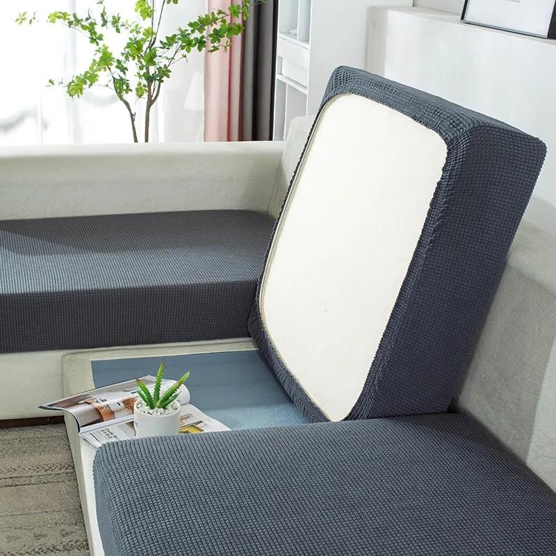 Stretch Spandex Sectional Sofa Cover Slipcovers for L-Shaped Couches Modern Living Room Protector Washable Removable Covers