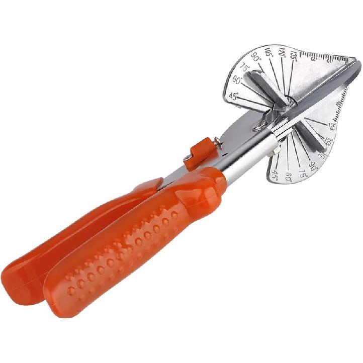 TRRAPLE Angle Miter Shear Cutter, Soft Wood Cutter 45 to 135 Degree Multi Angle Trim Cutter Gasket Shear for Cutting Soft Wood Plastic PVC
