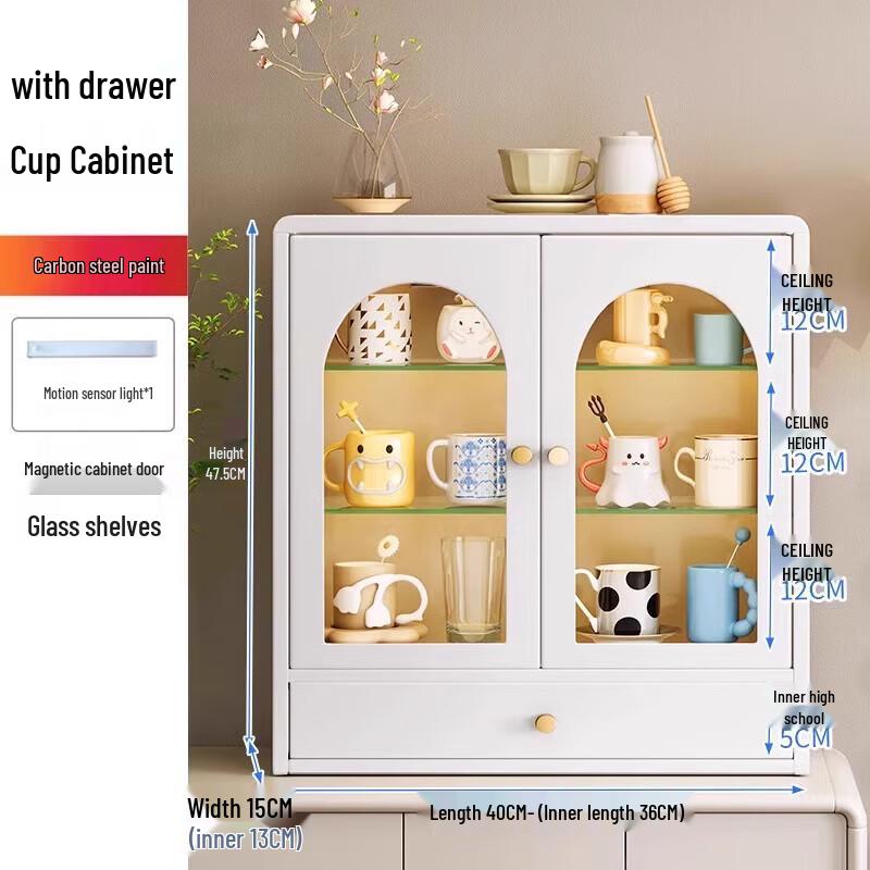 Beifu French Retro Kitchen Cup Storage Cabinet
