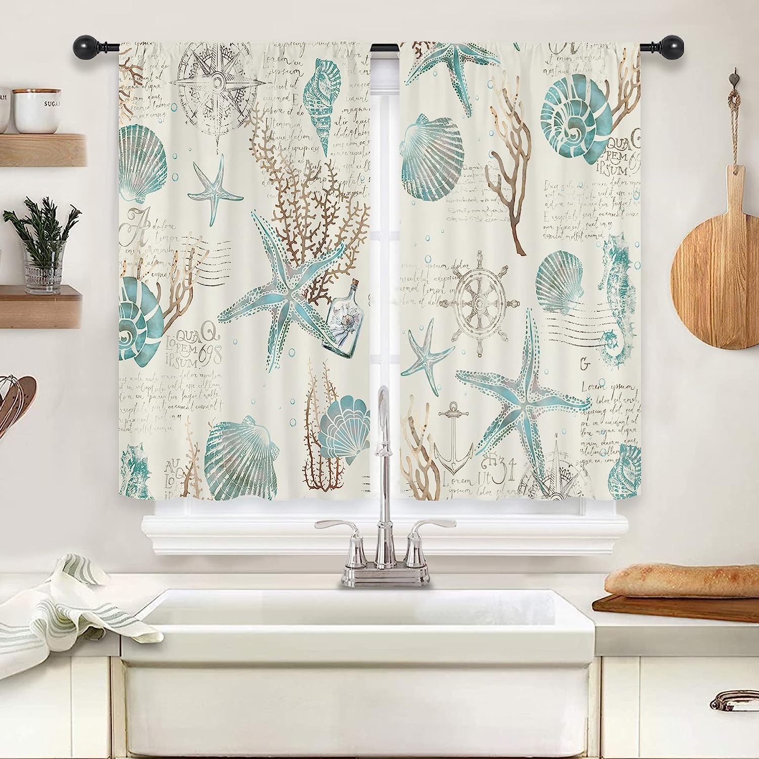 

Зеленые шторы с листьями эвкалипта для гостиной, спальни, столовой, современная американская печать на ткани, мягкие шторы с цветами, на заказ 100W130H(CM)40x51in&Grommet Top