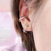 Naniwaai Earrings for High Quality Painless 925 18K Platinum for White Day Women, Popular, Zirconia, Earrings, Silver, Twisted, Hypoallergenic, Gold,
