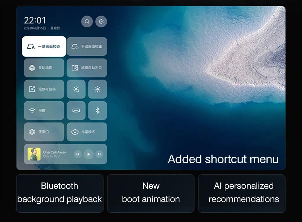XGIMI RS 10 Mini Triple Color Laser Projektor 1080P Augenschutz PTZ 800CVIA Smart 4K Video Heimkino 3D Android Wifi Kino