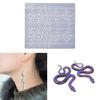 Snake Shape Mold Epoxy Resin Casting Jewelry Making Supply Handmade DIY Earring