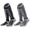 Merino Wool Ski Socks High Calf Thick Warm Winter Sports Men Women Anti-Slip Antibacterial