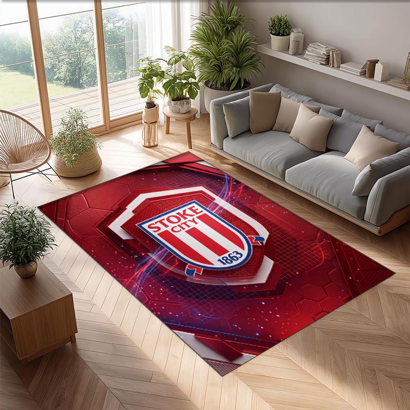 Tappeto in Velluto di Cristallo con Stampa del Southampton Football Club, Comodo Assorbente d'Acqua Antiscivolo per Pavimenti Interni