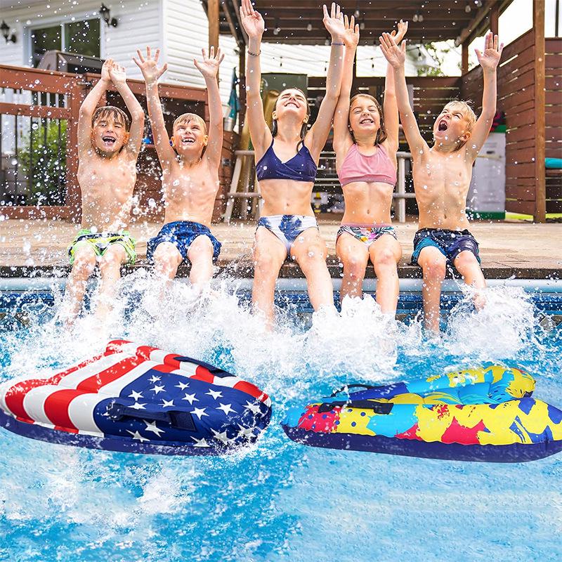 Eco-Friendly PVC Children's Surfboard with Handle: Portable and Thickened for Cross-Border Outdoor Water Play