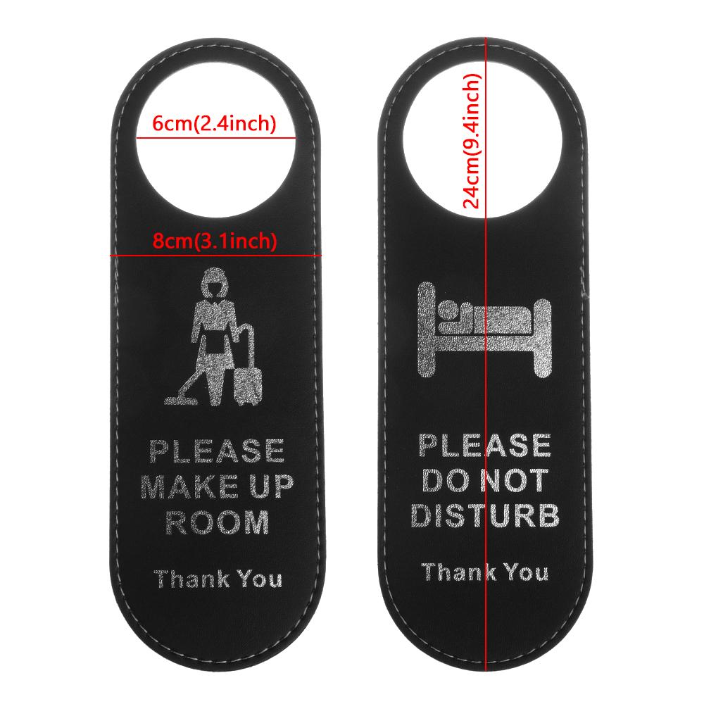 "Please Do Not Disturb"Double-sided Door Knob Hanger Tags "Please Make Up Room" Signs Club Cafe Hotel Bulletin Board Pendant