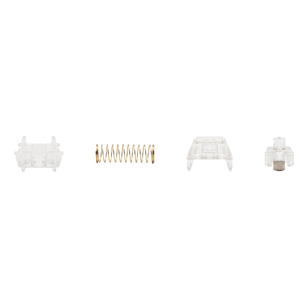 Gateron Jade Max Magnetic for Gaming DIY Switches, Linear, Transparent, 36gf, Keyboards, Lapitori, 35pcs, Pre-lubricated