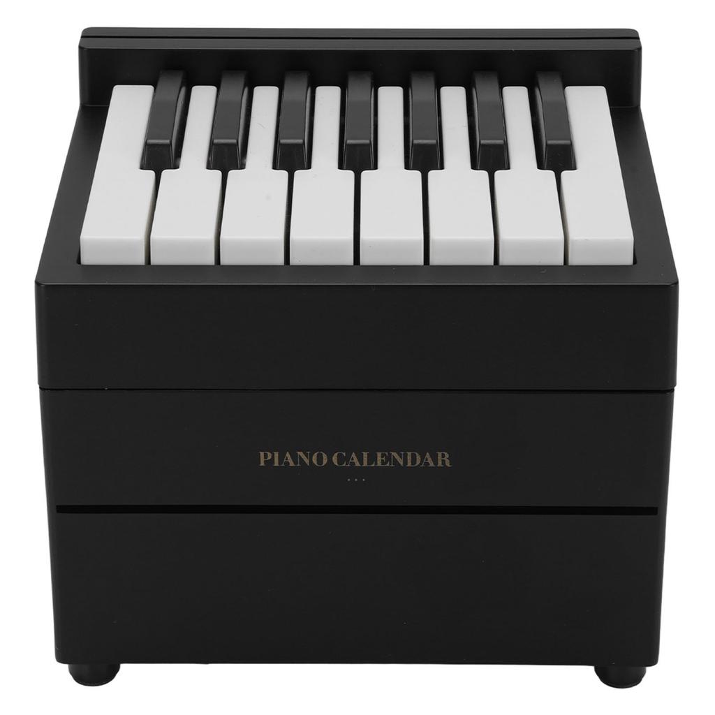 Piano Desk Calendar 2025   Time Date Display Playable Piano Calendar Gift with 27 Cards