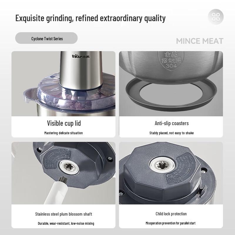 Bear Electric Multi-functional Food Processor