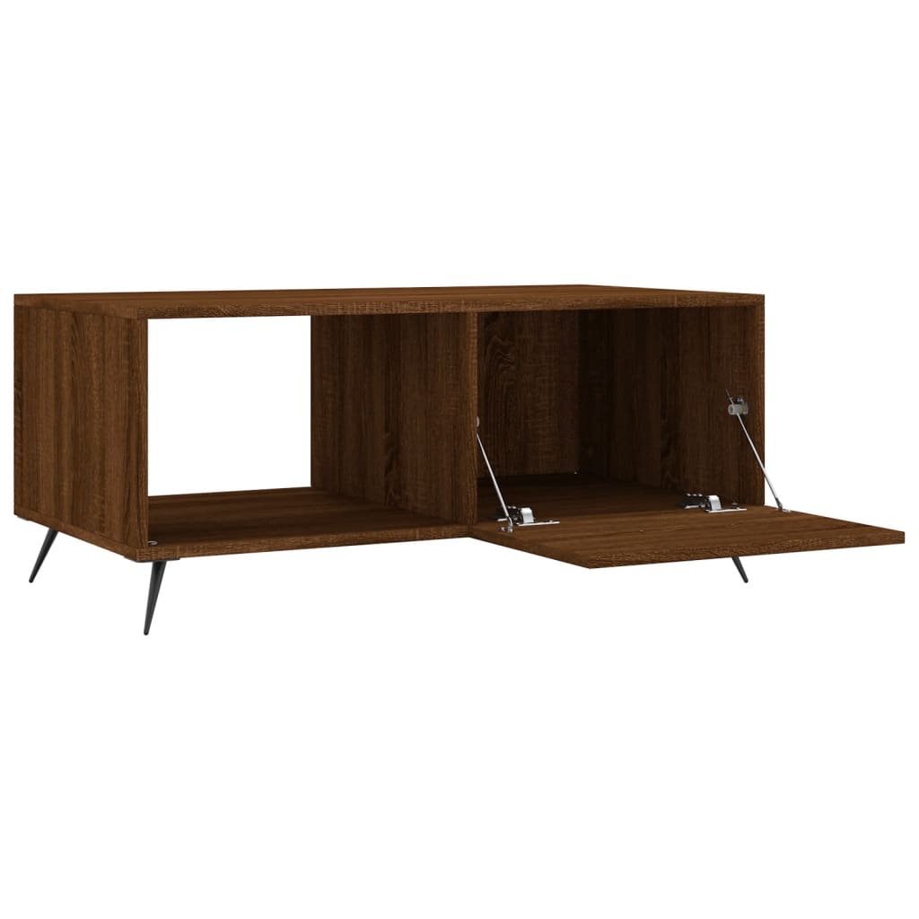 Coffee Table Brown Oak Effect 90 x 50 x 40 cm Engineered Wood