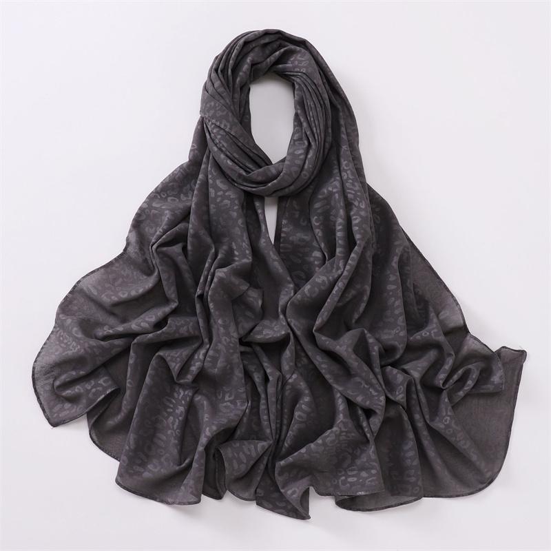 Fashion Press Leopard Dot Bubble Chiffon Instant Hijab Shawl Lady High Quality Wrap Beach Bufandas Ramadan Muslim Sjaal 170*70Cm