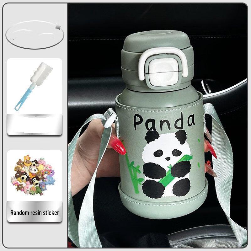 Dual-Drink Insulated Water Bottle with Pop-Up Lid and Strap