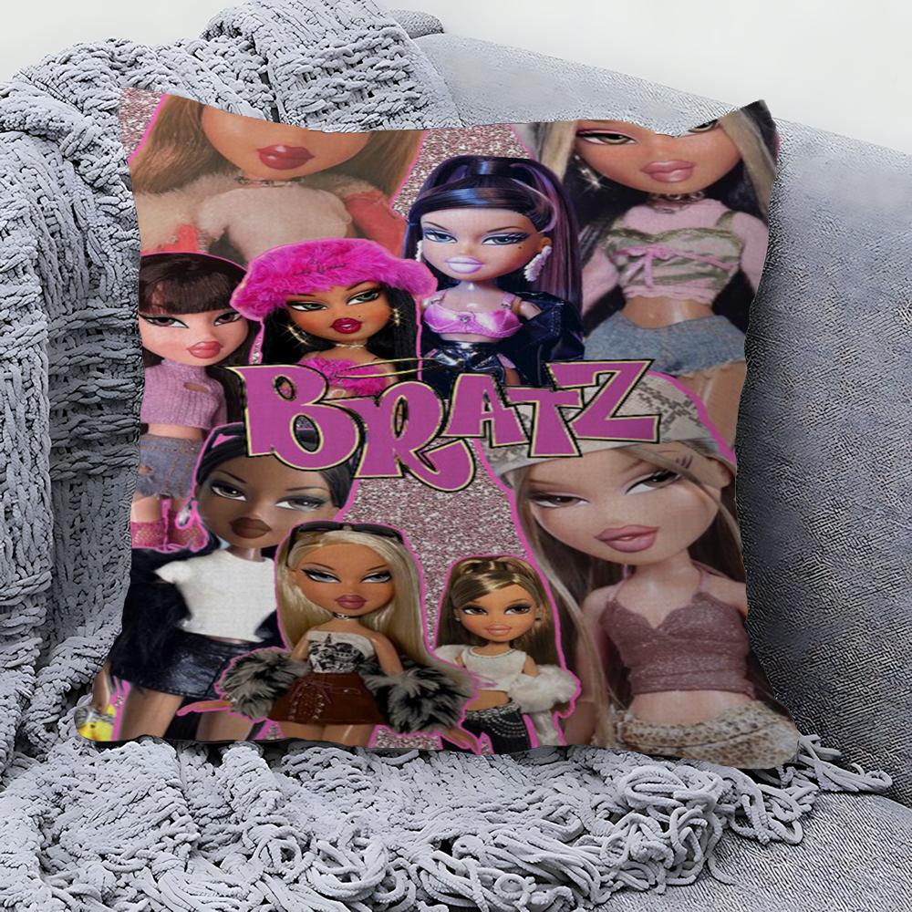 B-Bratz-Dolles Cushion Cover Pillow Cover Decor Pillowcase Printed Cushion Case For Couch