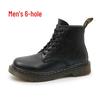 2025 Trendy British Style Genuine Leather Martin Boots for Women & Men: Retro Versatile Mid-Calf & Ankle Motorcycle Boots