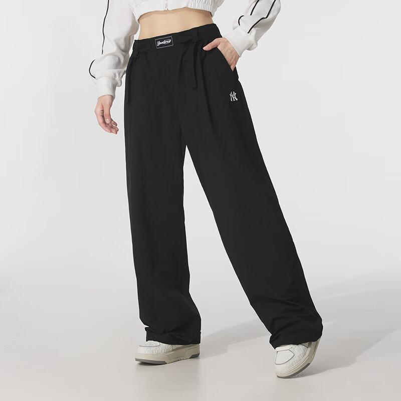 New MLB New York Yankees Basic Collection SS25 Casual Pants Unisex Black 3AWPB1053-50BKS