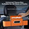 Vehicle Interior Organizer Hanging Storage Box Cup Holder Phone Slot Key Pocket for Multipurpose Storage