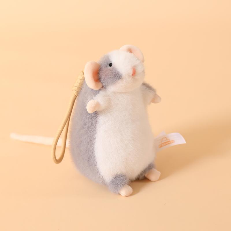 21cm Creative Mouse Oversized Flower Branch Rat Cartoon Soft Animal Figure Gift Birthday Stuffed & Plush Animals Companion Gift