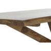 Table de salle à manger - Item Home - 180x86x76 cm - Bois massif - Naturel noyer - Style africain