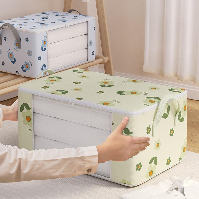 Large Capacity Clothing Organization Storage Bags Non-Woven Fabric Wardrobe Blanket Bedding Moisture-Proof Dustproof Container