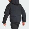 Adidas Big Baffle Jacket 530 Down Jacket With Logo Hooded Long Sleeve Men Jacket Black IK3156
