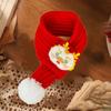 Handmade Pet Red Bib Cute Cat Shawl Pet Supplies Pet New Year Scarf  Spring Festival