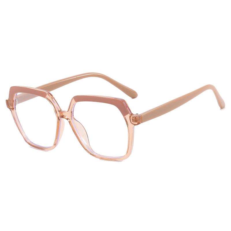 Eye Glasses Frame Fashion Casual Plain Glasses Anti Blue Light Retro Square Eyeglasses Without Degrees Colorful Frame Eyewear
