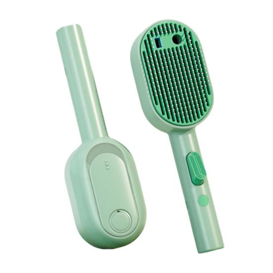 Hunde Nebelbürste 3 in 1 Selbst reinigende Katzenbürste Nebelspray Antistatische Massagebürste Wiederaufladbarer Pflegekamm für Haarendung Langes kurzes Haar Haustiere Verwendung