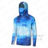 Men's sunscreen clothing summer UV protection breathable quick drying outdoor fishing clothing Luya fishing clothing hooded with mask