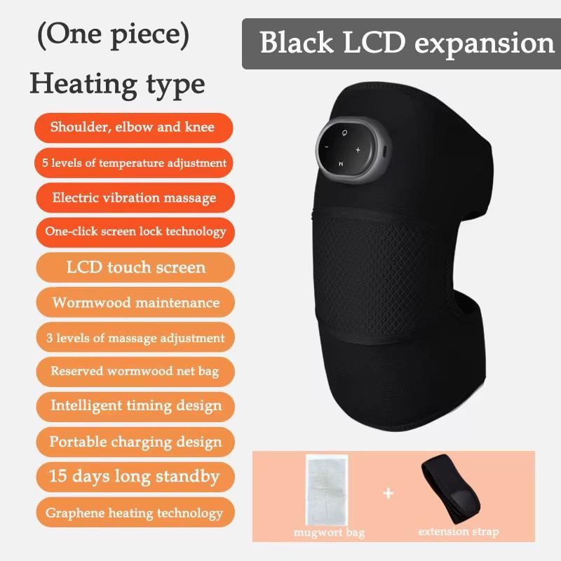 Portable Heated Knee Massager with Infrared Therapy – Magnetic Adjustable Knee Brace for Pain Relief and Muscle Relaxation