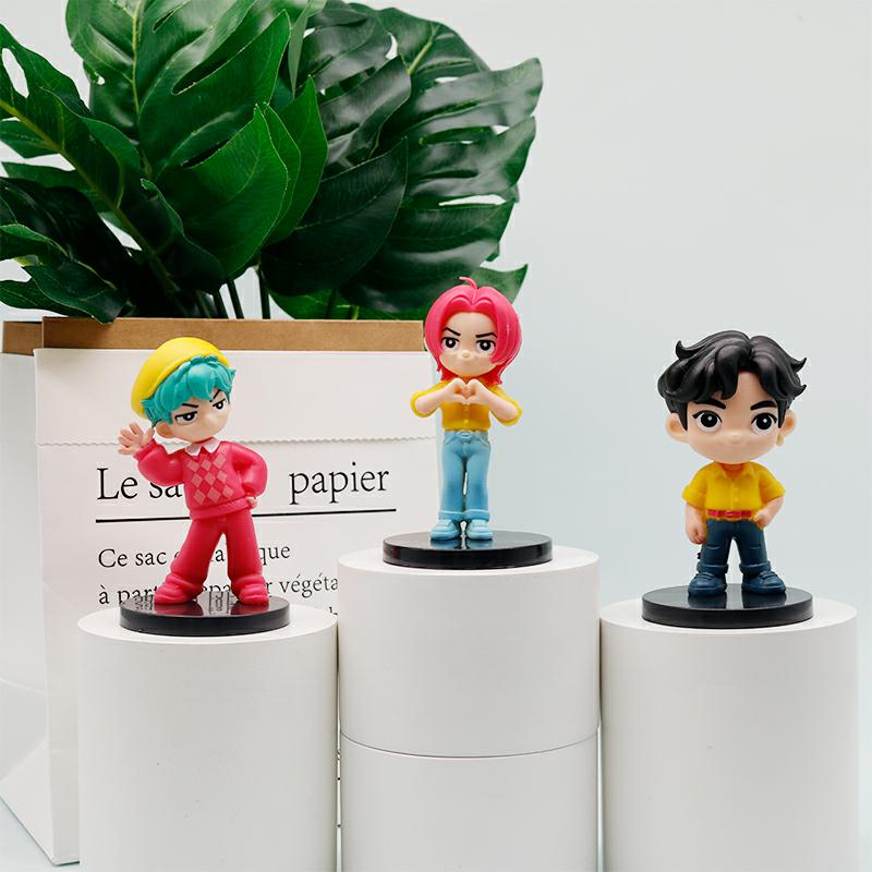 TheAnime Demons Hunters 10pcs  Figure Rumis Miras Zoeys Tiger Figurine Toy Desk Decoration Statues Ornament Birthday Gift For Ki