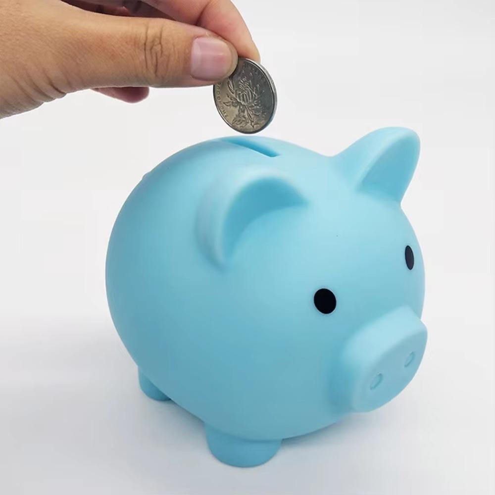 Piggy Bank,Unbreakable Plastic Money Bank,Coin Bank for Girls and Boys,Medium Size Piggy Banks, Practical Gifts for Birthday, Easter, Christmas (Pink)