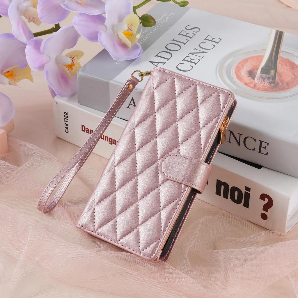 Crossbody Zipper Cards Solt Wallet Leather Case For iPhone 16 Pro Max 15 Plus 14 13 12 11 SE4 XR XS X Lanyard Bag Purse Cover