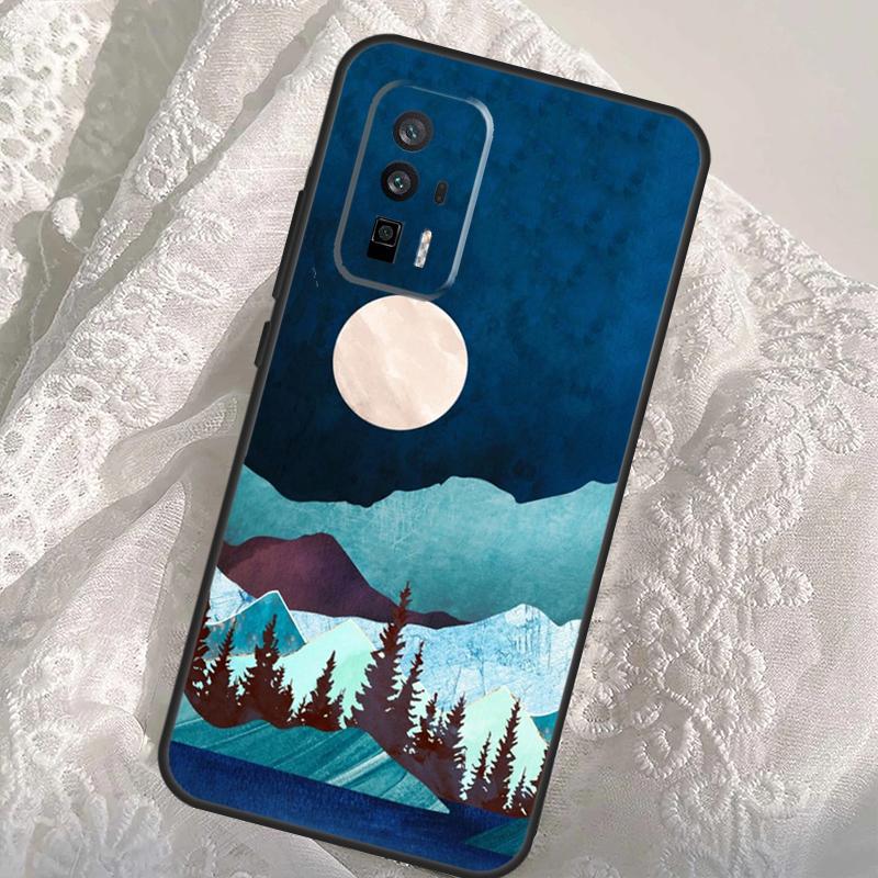 Star Lake Mountain Case For Xiaomi 13T 14T Pro 12T 11T 13 14 Ultra POCO X6 Pro M6 X3 X5 M5s F3 F5 F6 Cover