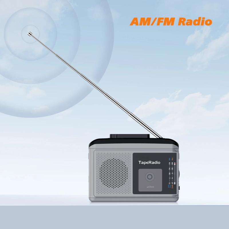 AM/FM Rádio Magnetofón Prehrávač Rekordér Prenosný Konvertor Kazetovej Pásky na MP3 S Reproduktorom Uloženie na TF kartu