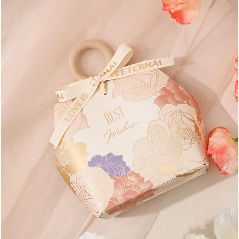 5pcs Boutique Candy Gift Box Wedding Candy Wedding Favor Gift Box Chocolate Box Birthday Party Decoration Festive Party Gifts