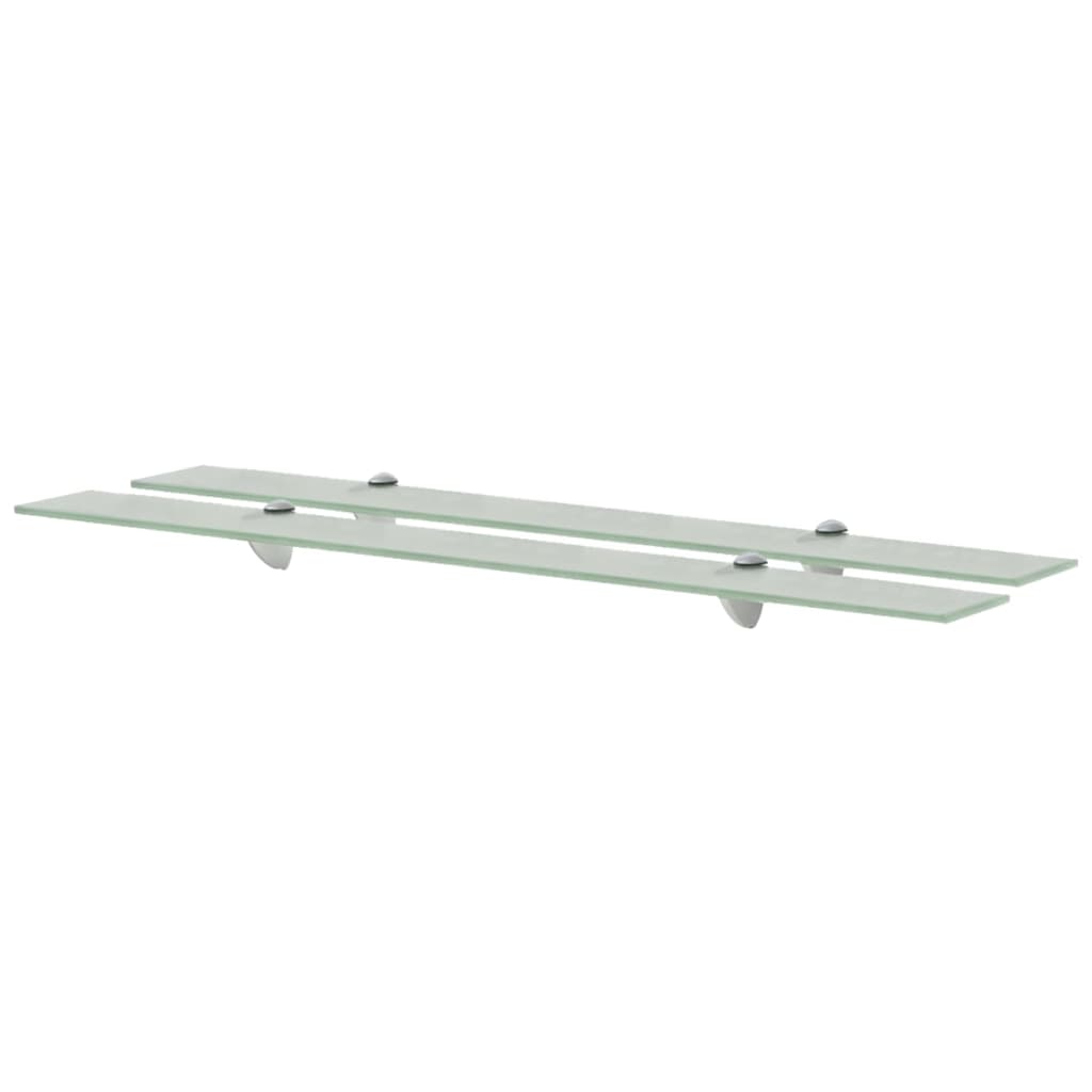 Floating Shelves 2 Pcs Glass 90 X 10 Cm 8 Mm