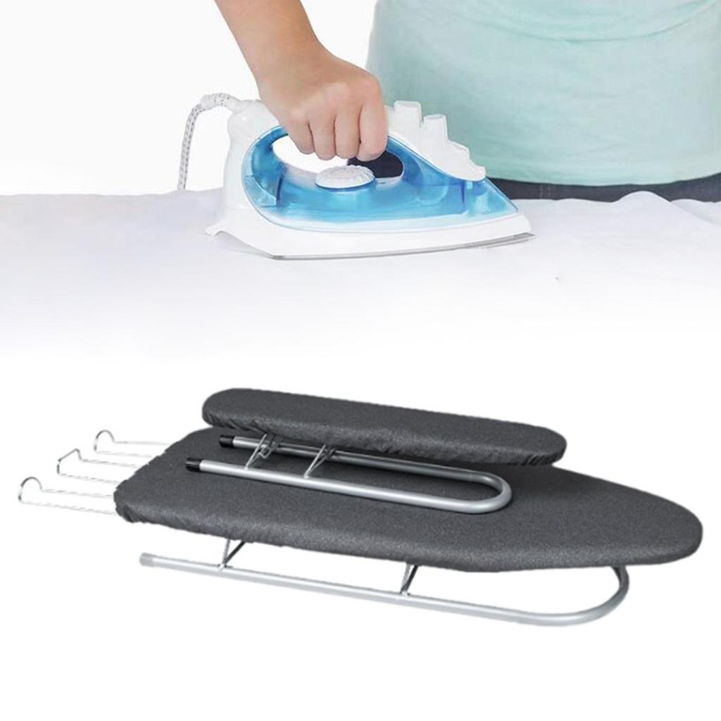 Tabletop Ironing Board Portable Iron Board Heat Resistant Foldable with Iron