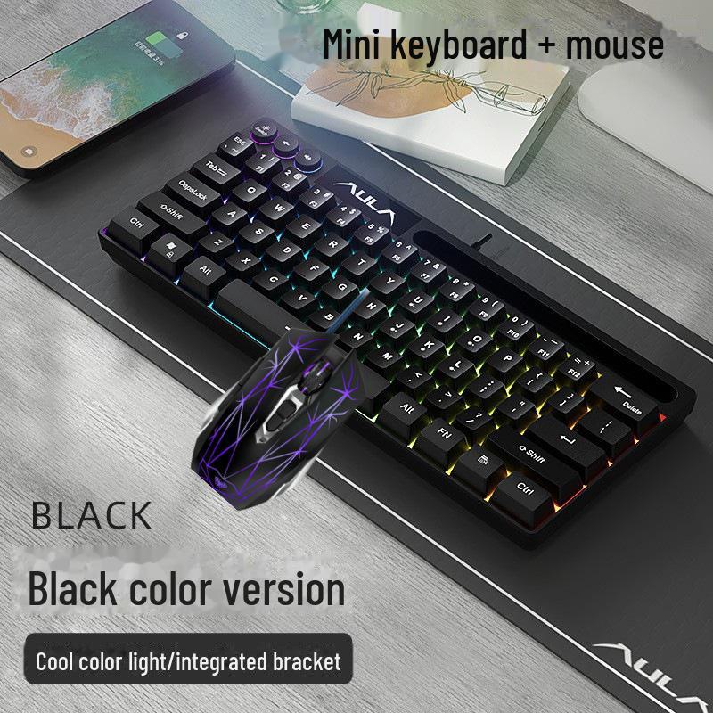 AULA Wolf Spider F3061 Mini 61-Tasten RGB Kabelgebundene Tastatur