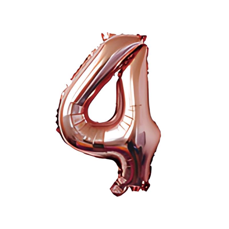 32-Inch Body Shaping Numeric Balloons - Gold & Silver, Floating Birthday & Celebration Decor