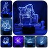 Piece Led One Night Light Kids Bedroom Decor Luffy Roronoa Zoro Acrylic Lamp