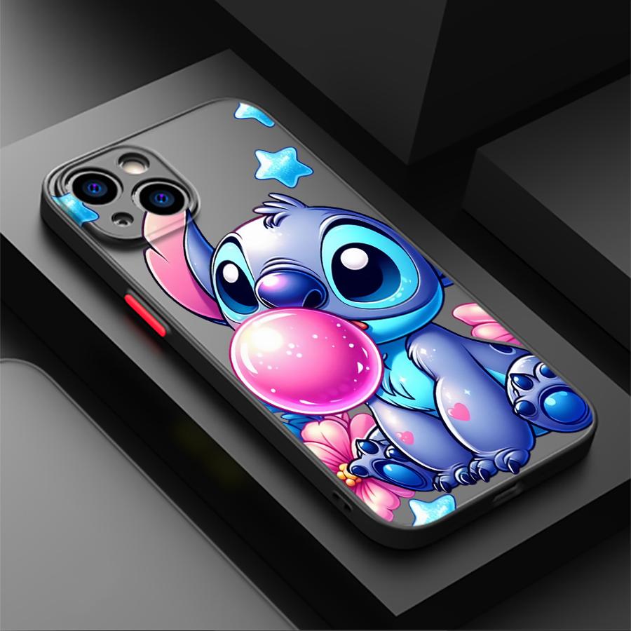 Case for iPhone 17 Pro Max 17e 7 8 SE Air XS XR 15 16 Plus 14 11 12 13 Mini Back Phone Cover Cartoon Stitch
