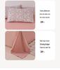 Elegant High-Weight Knit Cotton Floral Four-Piece Bedding Set – Skin-Friendly, Available In Single/Double Sizes.